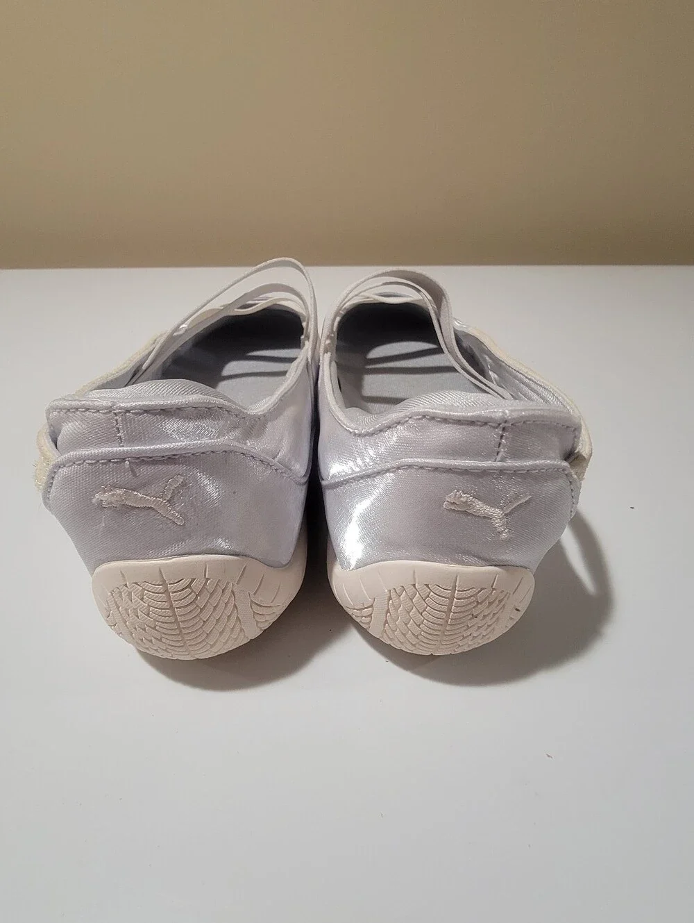 Puma Speedcat Silver Mist Ballet Slip-On Sneakers Size 8 READ DESCRIPTION
